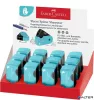 Hegyező display, kétlyukú, tartályos, balkezes, FABER-CASTELL "Sleeve", türkíz