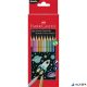 Színes ceruza készlet, hatszögletű, FABER-CASTELL, 10 különböző metál szín