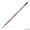 Grafitceruza, B, háromszögletű, radírral, FABER-CASTELL "Grip 2001", rózsaszín