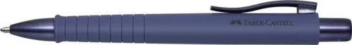 Golyóstoll, 1 mm, XB, nyomógombos tolltest, kék alkonyat tolltest, FABER-CASTELL "Poly Ball Urban", kék