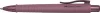 Golyóstoll, 1 mm, XB, nyomógombos tolltest, bordó tolltest, FABER-CASTELL "Poly Ball Urban", kék