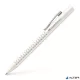 Golyóstoll, 1 mm, XB, nyomógombos, fehér tolltest, FABER-CASTELLG "Grip 2010 Harmony", kék