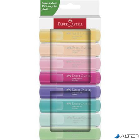 Szövegkiemelő készlet, 1-5 mm, FABER-CASTELL "1546 Pastel", 8 különböző szín