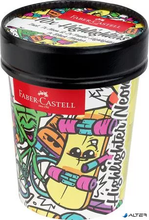 Szövegkiemelő, 1-5 mm, FABER-CASTELL "Textliner 46", 10 különböző szín