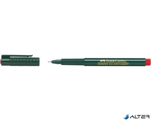 Tűfilc, 0,4 mm, FABER-CASTELL "Finepen 1511", piros