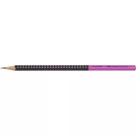   Grafitceruza, HB, háromszögletű, FABER-CASTELL 'Grip 2001', fekete,rózsaszín