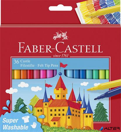 Filctoll készlet, FABER-CASTELL, 36 különböző szín 'Castle'
