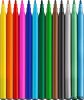 Filctoll készlet, FABER-CASTELL "Dinoszaurusz" 10 különböző szín + 3 metál
