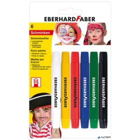   Arcfesték, csavarható, EBERHARD FABER, 6 különböző szín