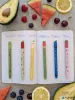 Rollertoll, 0,7 mm, törölhető, EBERHARD FABER "Málna", kék