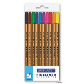   Tűfilc készlet, 0,4 mm, GRANIT "C970", 10 különböző szín