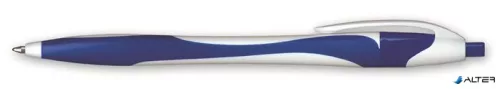 Golyóstoll, 0,4 mm, nyomógombos, vegyes színű test, GRANIT "D520", kék