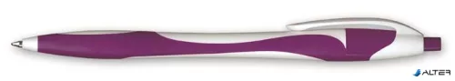 Golyóstoll, 0,4 mm, nyomógombos, vegyes színű test, GRANIT "D520", kék