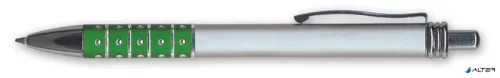 Golyóstoll, 0,6 mm, nyomógombos, vegyes színű fogórész, GRANIT "D550", kék