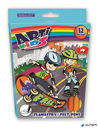 Rostirón készlet, GRANIT 'Arti Kids', 12 különböző szín