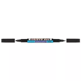   Alkoholos marker, CD/DVD, 0,4/1,5-2,5 mm, kúpos, kétvégű, GRANIT 'Piccolo M830', fekete
