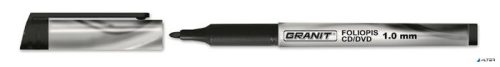 Alkoholos marker, OHP, 1 mm, GRANIT 'M859', fekete
