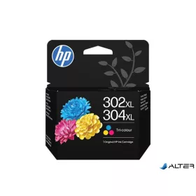   B7RT8AE Tintapatron DeskJet 2620 nyomtatókhoz, HP 302XL/304XL, színes, 300 oldal