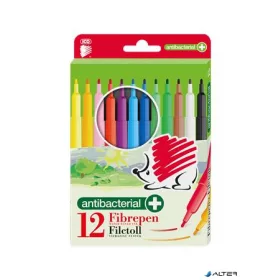   Filctoll készlet, 1 mm, antibakteriális, ICO "Süni 300", 12 különböző szín