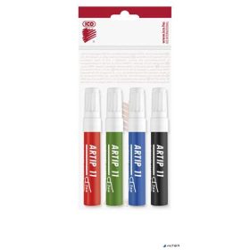   Flipchart marker készlet, 1-3 mm, kúpos, ICO "Artip 11", 4 különböző szín