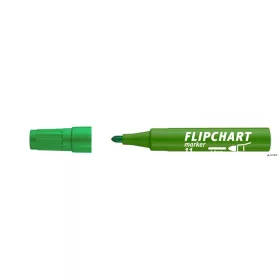   Flipchart marker, 1-3 mm, kúpos, ICO "Artip 11", zöld