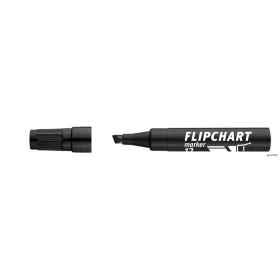   Flipchart marker, 1-4 mm, vágott, ICO "Artip 12", fekete