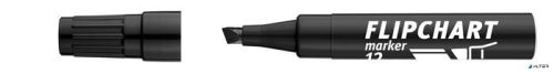 Flipchart marker, 1-4 mm, vágott, ICO "Artip 12", fekete