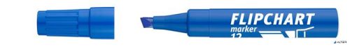 Flipchart marker, 1-4 mm, vágott, ICO "Artip 12", kék