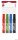 Flipchart marker készlet, 1-4 mm, vágott, ICO "Artip 12", 4 különböző szín