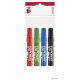 Flipchart marker készlet, 1-4 mm, vágott, ICO "Artip 12", 4 különböző szín