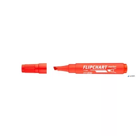   Flipchart marker, 1-4 mm, vágott, ICO "Artip 12 XXL", piros
