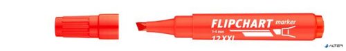 Flipchart marker, 1-4 mm, vágott, ICO "Artip 12 XXL", piros