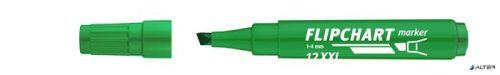 Flipchart marker, 1-4 mm, vágott, ICO "Artip 12 XXL", zöld