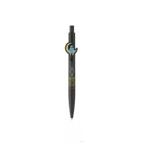   Golyóstoll, 0,8 mm, nyomógombos, ICO "Astronaut", fekete-fekete