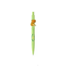   Golyóstoll, 0,8 mm, nyomógombos,  ICO "Capybara", pasztell zöld