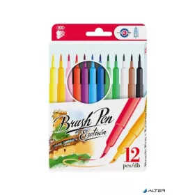   Ecsetirón készlet, ICO 'Brush Pen', 12 különböző szín
