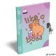 Emlékkönyv, lakattal, A5, keményfedeles, LIZZYSULI "Lollipop Capybara", zöld-lila