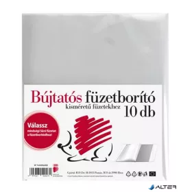 Füzetborító, A5, PP, víztiszta, ICO "Süni"