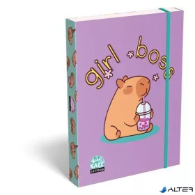 Füzetbox, A5, LIZZYSULI, Lollipop Capybara, zöld