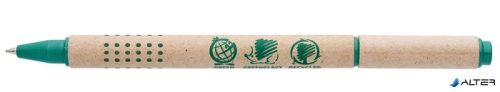 Golyóstoll, kupakos, papír tolltest, ICO "Green", kék