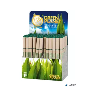   Golyóstoll display, kupakos, papír tolltest, ICO "Green", kék