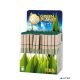 Golyóstoll display, kupakos, papír tolltest, ICO "Green", kék