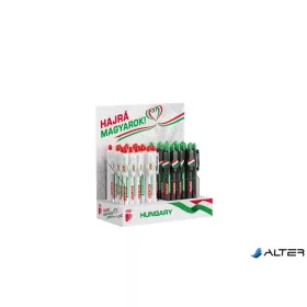   Golyóstoll display, 0,8 mm, nyomógombos, ICO "Hajrá Magyarok"