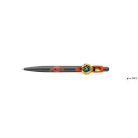   Golyóstoll, 0,8 mm, nyomógombos, fekete mintás tolltest, ICO "Halloween", kék