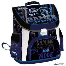   Iskolatáska, cipzáras, 1-2. osztályos, LIZZYSULI "Esports", Gamer on duty