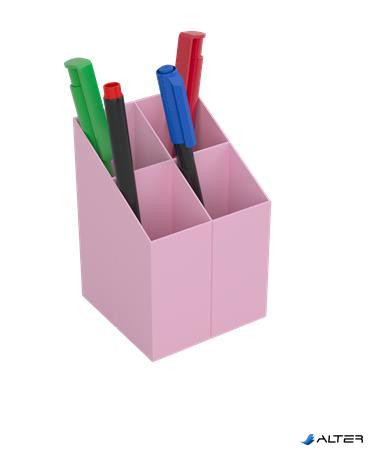 Írószertartó, ICO, pasztell rózsaszín