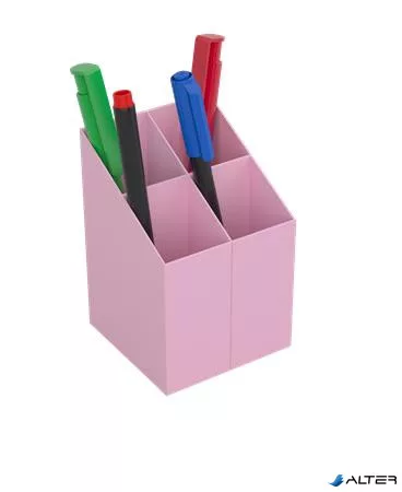 Írószertartó, ICO, pasztell rózsaszín