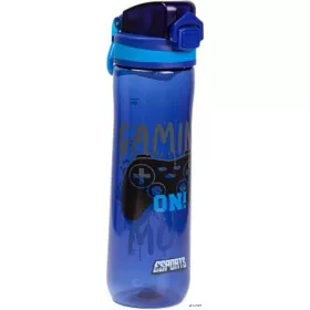 Kulacs, 600 ml, LIZZYSULI, Esports Gamer on duty, fekete