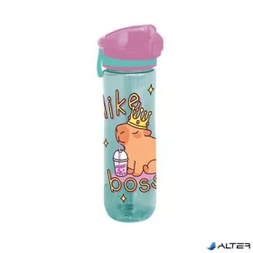 Kulacs, 600 ml, LIZZYSULI, Lollipop Capybara, zöld-lila