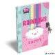 Emlékkönyv, lakattal, A5, keményfedeles, LIZZYSULI, "Lollipop Rainbow"
